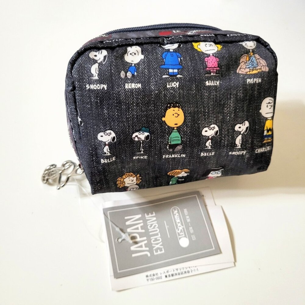 LeSportsac x Snoopy All Star Peanuts Small Pouch Coin Purse Wallet Cartoon Gift